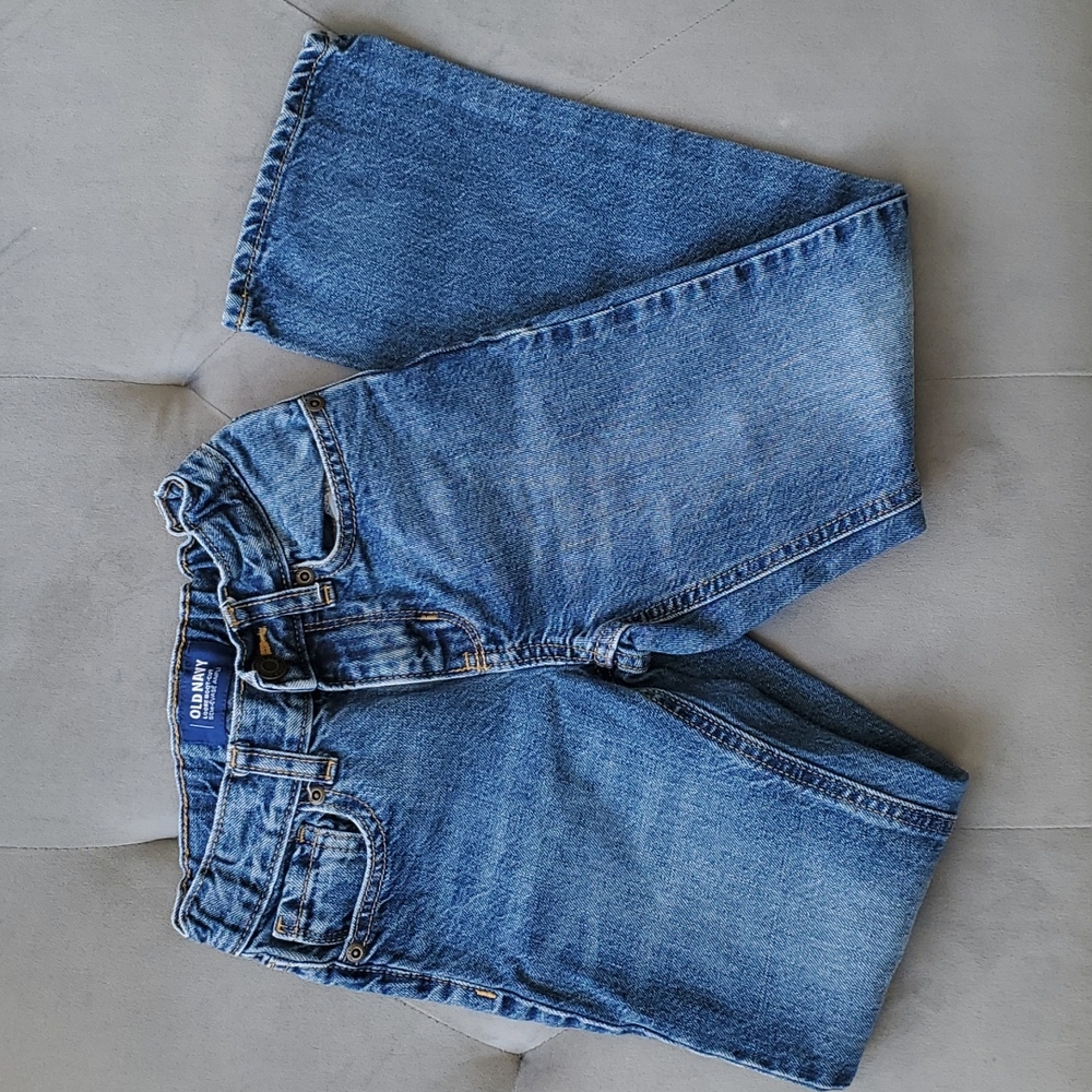 Loose Bootcut Slim Girls Blue Jeans Size 7 EUC No Stretch